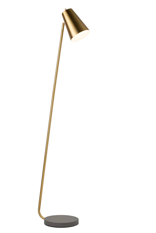 Floor lamp Arlen Satin Brass with adjustable shade Floor lamp Arlen Satin Brass with adjustable shade
