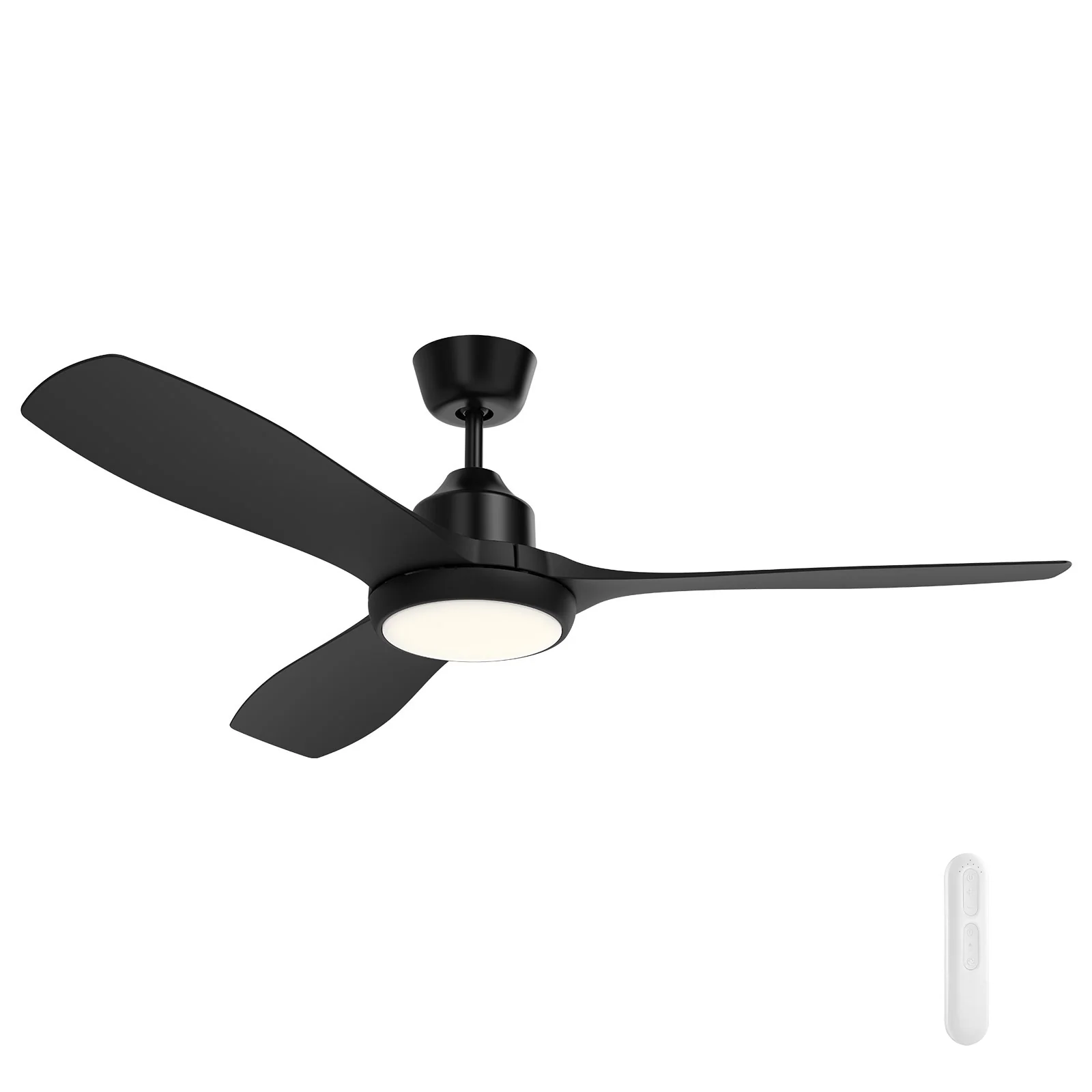Ceiling fan Raptor DC with Remote and LED 20W D52 BL