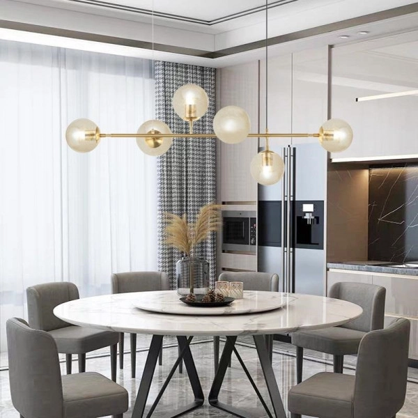 Pendant lamp Ivy 6lt E27 L125 GLD Pendant lamp Ivy 6lt E27 L125 GLD