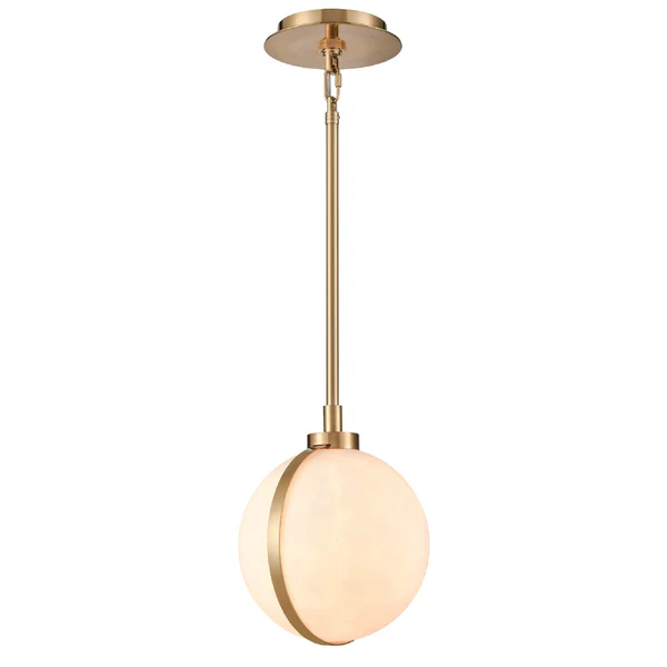 Pendant lamp Luster Marble Alabaster E27 BRS Pendant lamp Luster Marble Alabaster E27 BRS