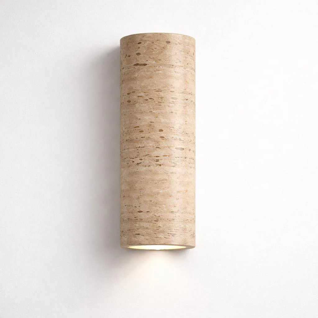 Wall lamp Nest round Travertine GU10 NT