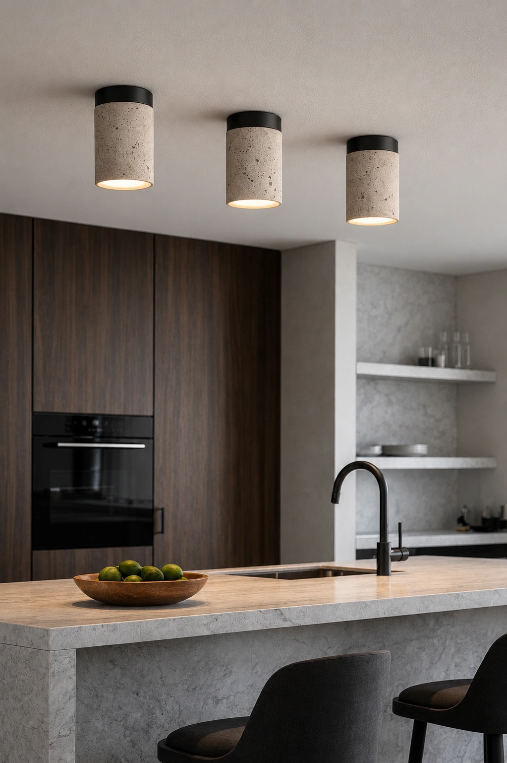 Ceiling lamp Molise Travertine E27 BL