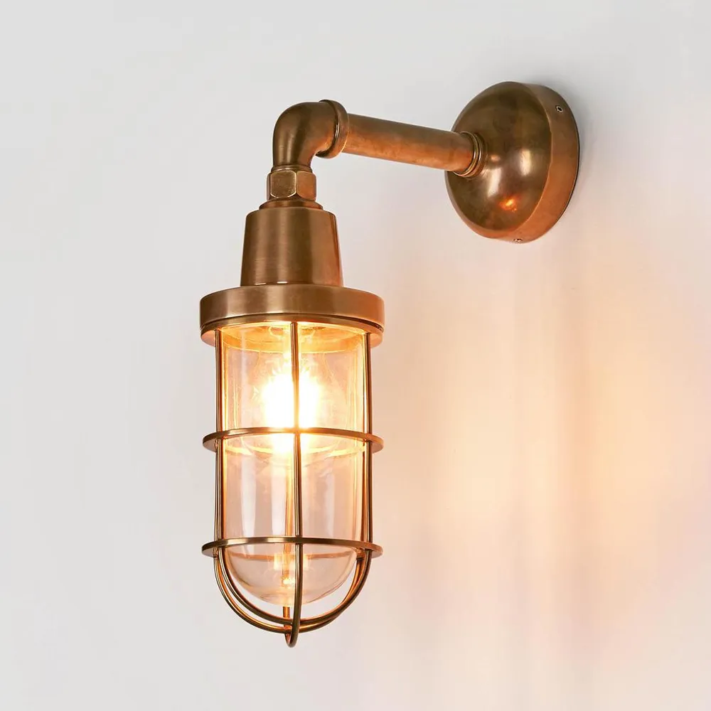 Wall light Starboard Outdoor Antique E27 H330 BRS