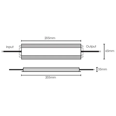 Driver LED VDX100W 100w 24v IP67