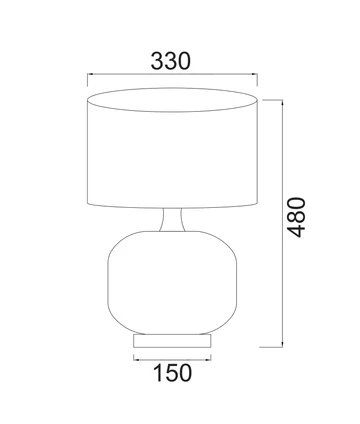 Table lamp Lusso E27 Short Base Table lamp Lusso E27 Short Base