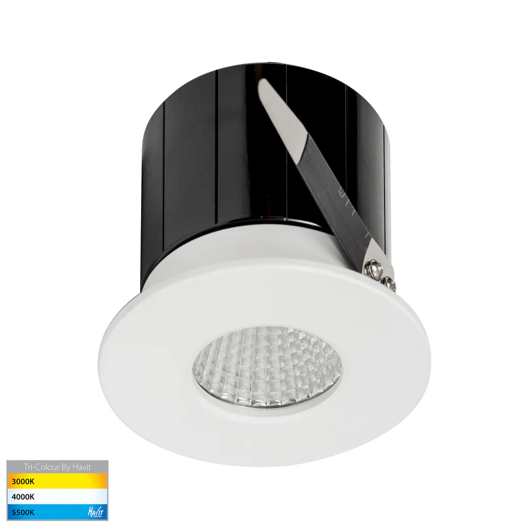 Recessed downlight Prime BLK Fixed 3CCT LED 12W IP54 WHT Recessed downlight Prime BLK Fixed 3CCT LED 12W IP54 WHT