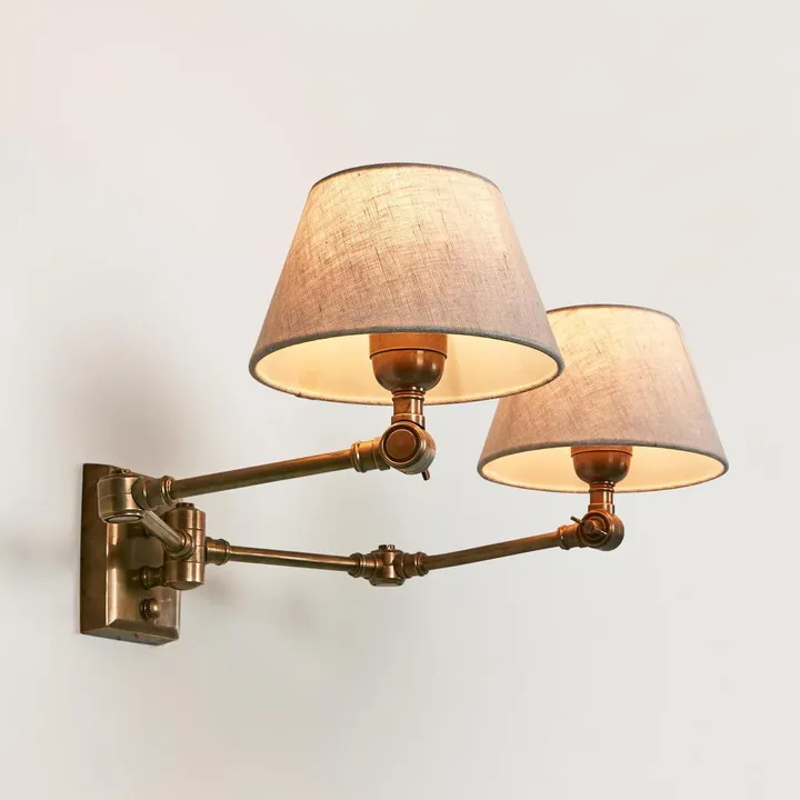 Wall light Worcester Base Antique E27 H150 BRS