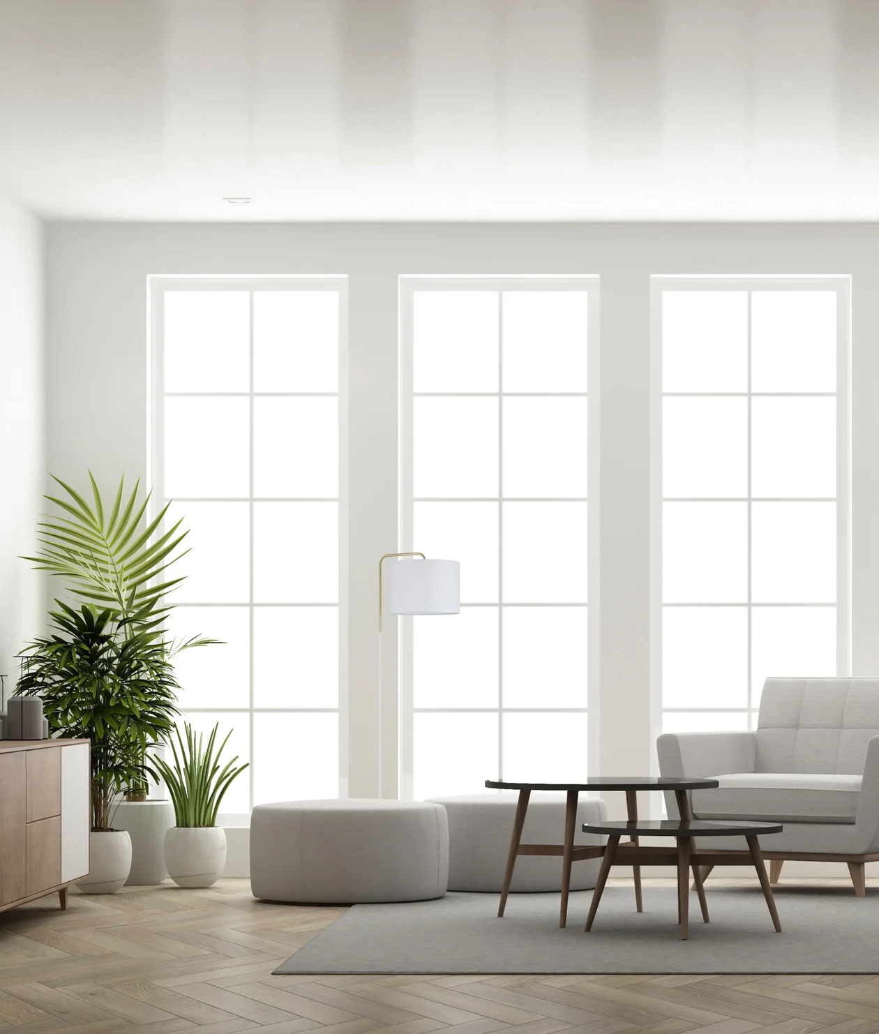 Floor lamp Arriba E27 WHT
