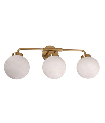 Wall light Palla 2 IP20 3x E27 Alabaster GLD round base Wall light Palla 2 IP20 3x E27 Alabaster GLD round base