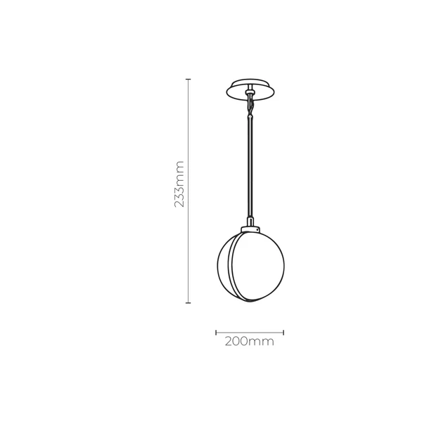 Pendant lamp Luster Marble Alabaster E27 BRS