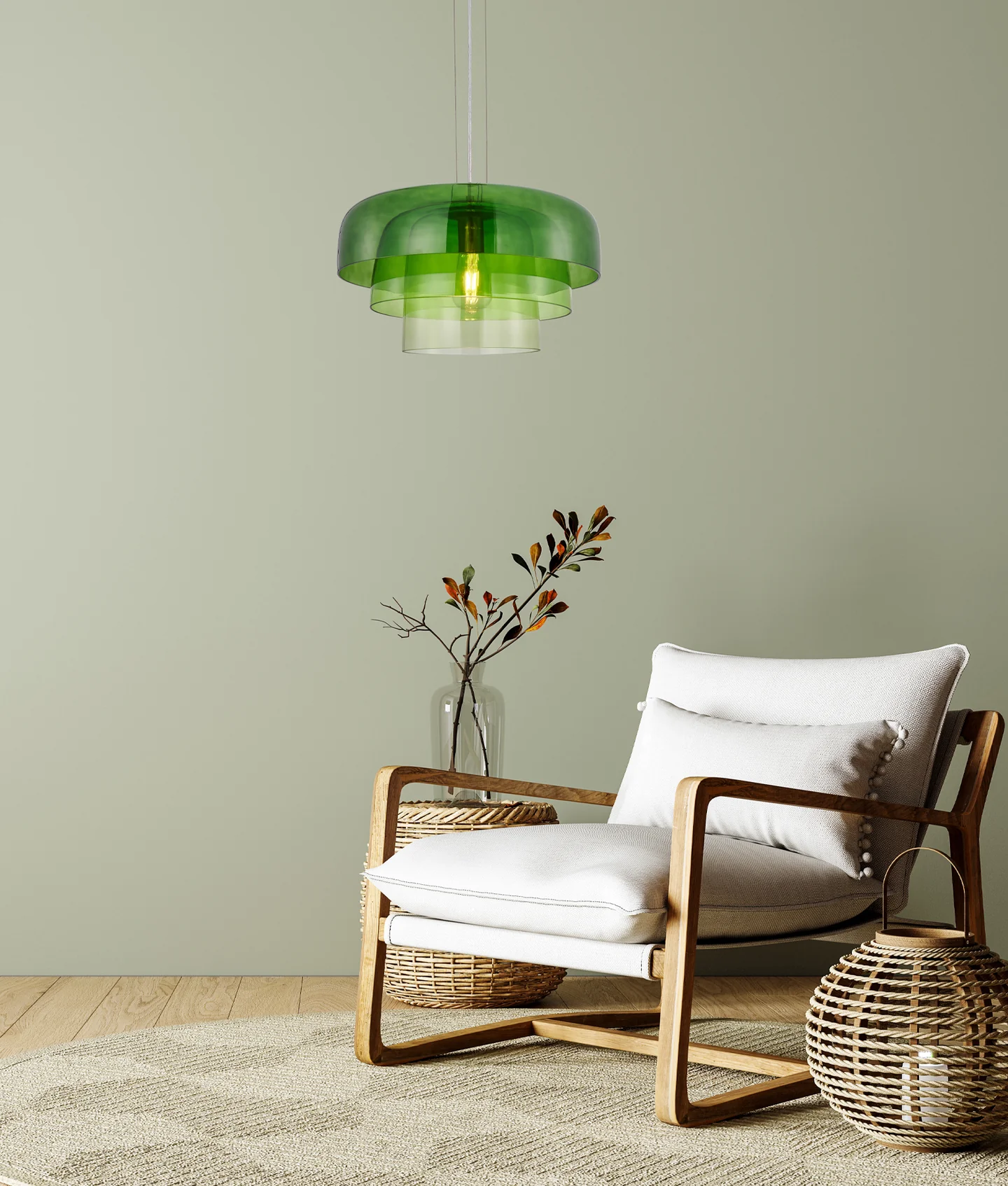 Pendant lamp GELATINA6 E27 D42 GN Pendant lamp GELATINA6 E27 D42 GN