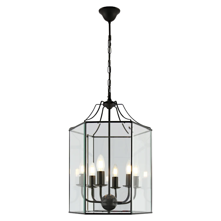 Pendant Light Arcadia 6LT E27 BLK Pendant Light Arcadia 6LT E27 BLK