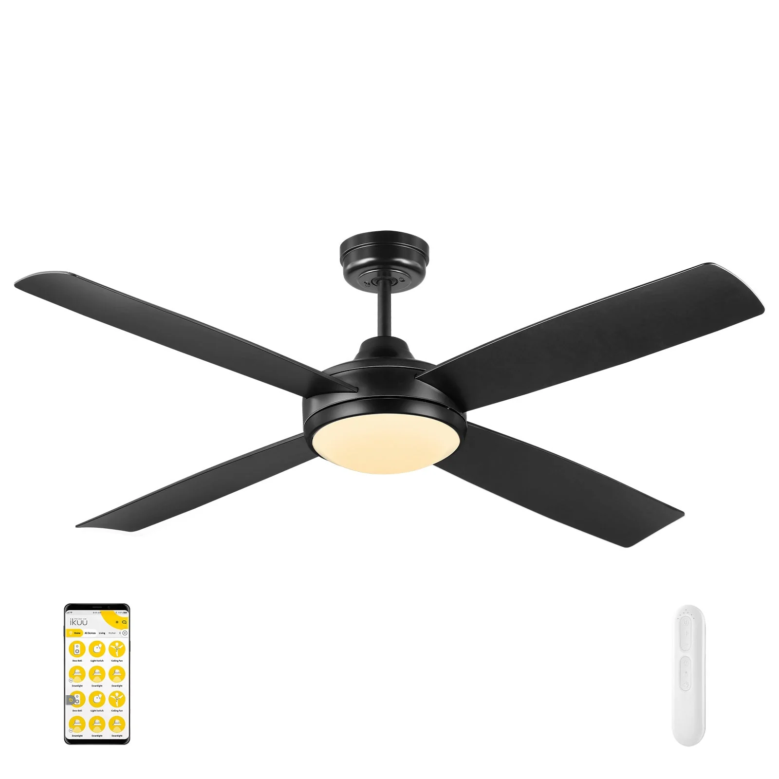 Ceiling fan Anova D52 DC Ikuu Smart Wi-Fi with LED 20W dim and Remote BL
