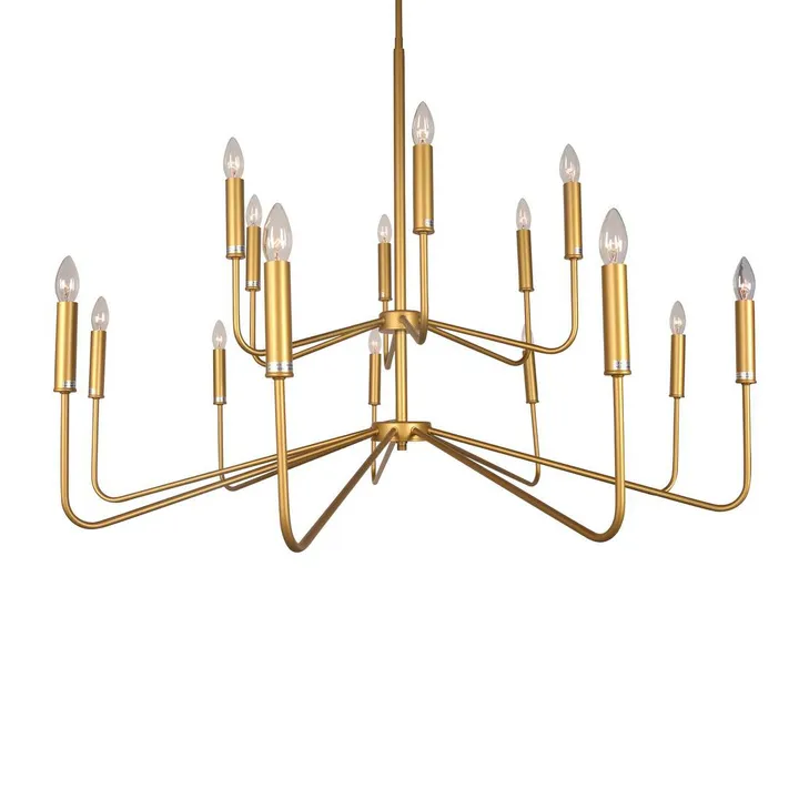 Chandelier Wentworth 40W 15lt E14 GOLD Chandelier Wentworth 40W 15lt E14 GOLD