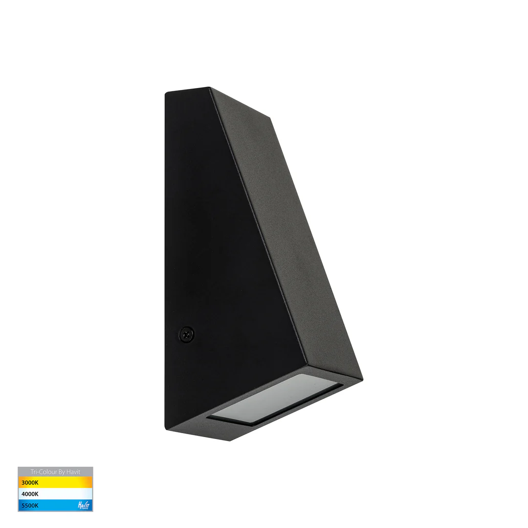 Wall light Taper TRI Colour down LED GU10 5W BLK