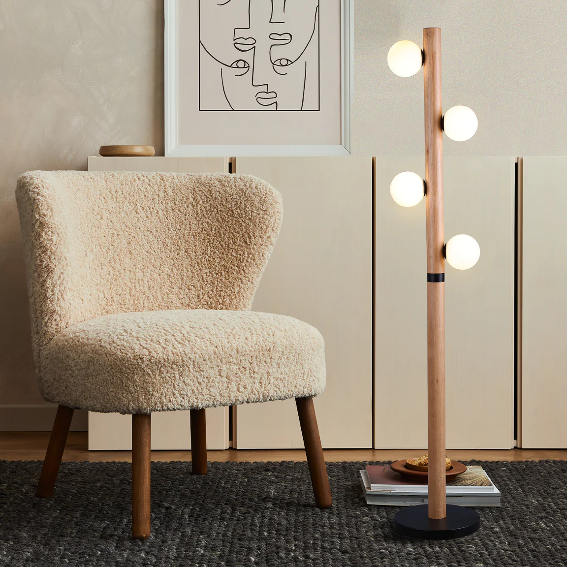 Floor Lamp Evie LED BLK Floor Lamp Evie LED BLK