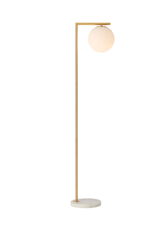 Floor lamp Remi Satin Brass & Marble Floor lamp Remi Satin Brass & Marble