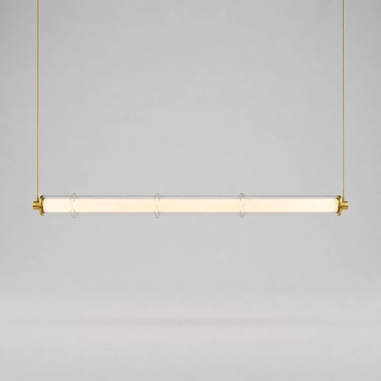 Pendant lamp Vento Glass L210 3CCT LED BR