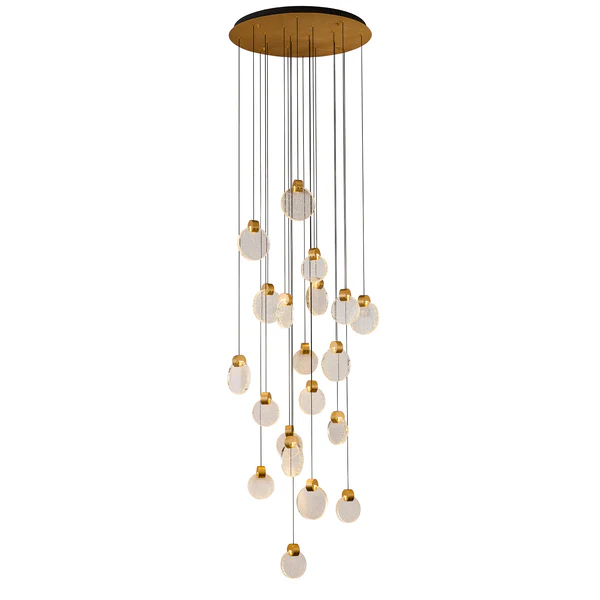 Pendant lamp Pavin LED D70 Satin gold