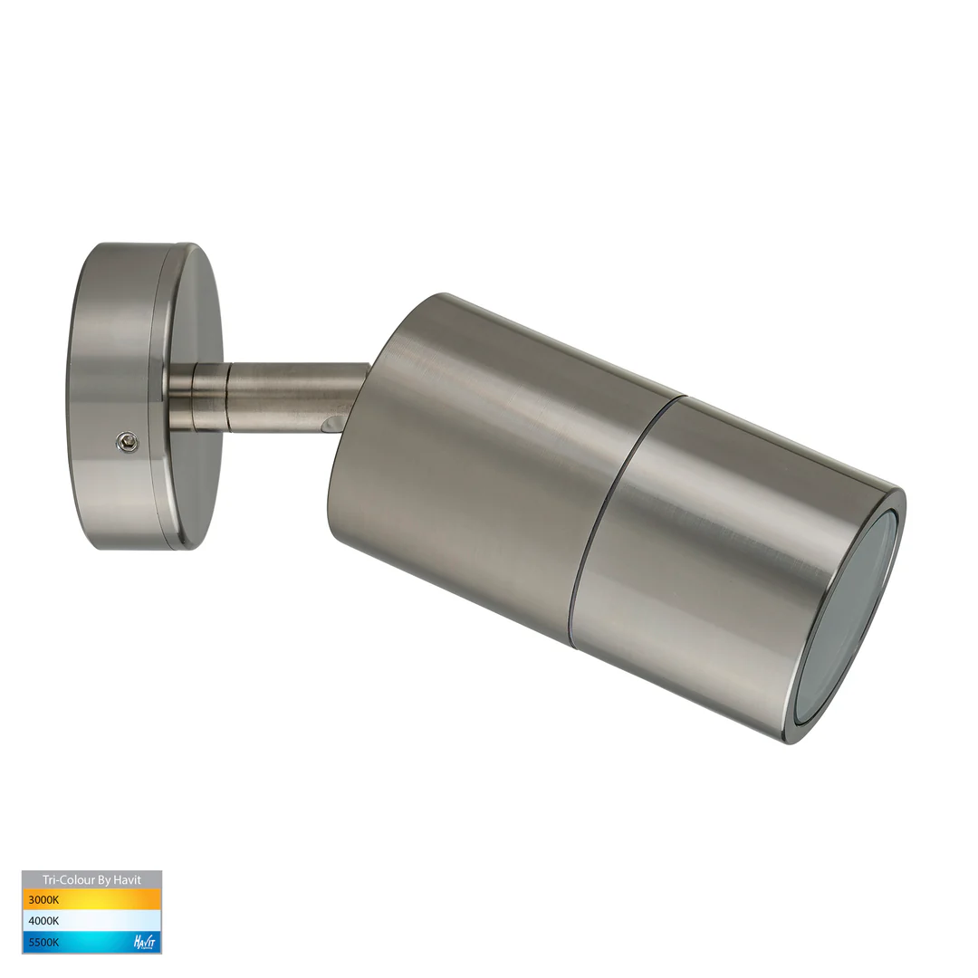 Wall light Tivah Titanium Aluminium 3CCT Single Adjustable HV1287GU10T IP65
