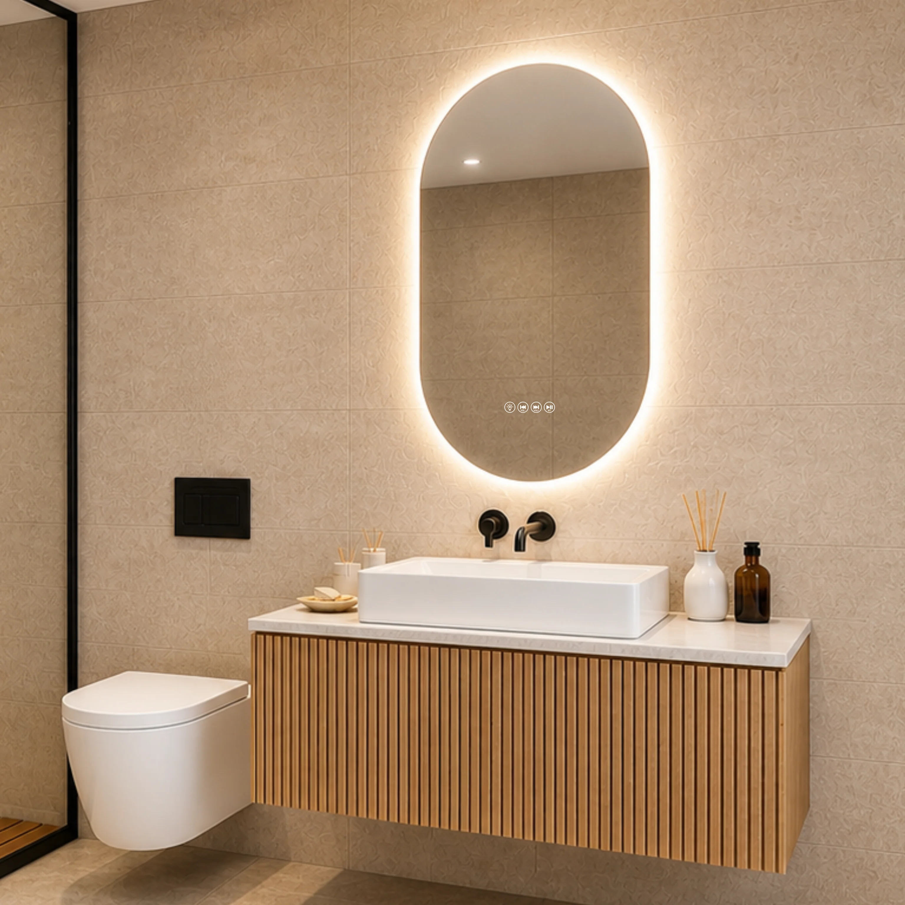 Mirror Nexus Oval LED