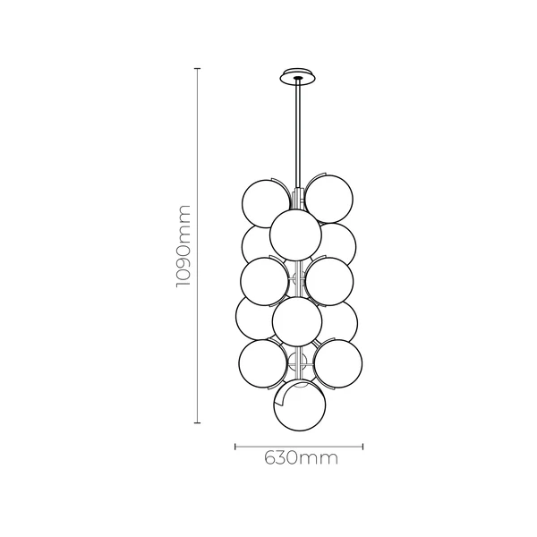 Pendant lamp Sophie E14 BRS