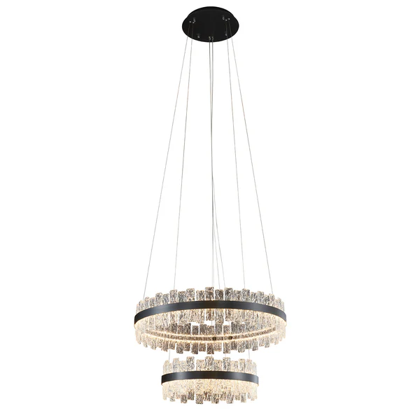 Pendant lamp Riven LED BLK
