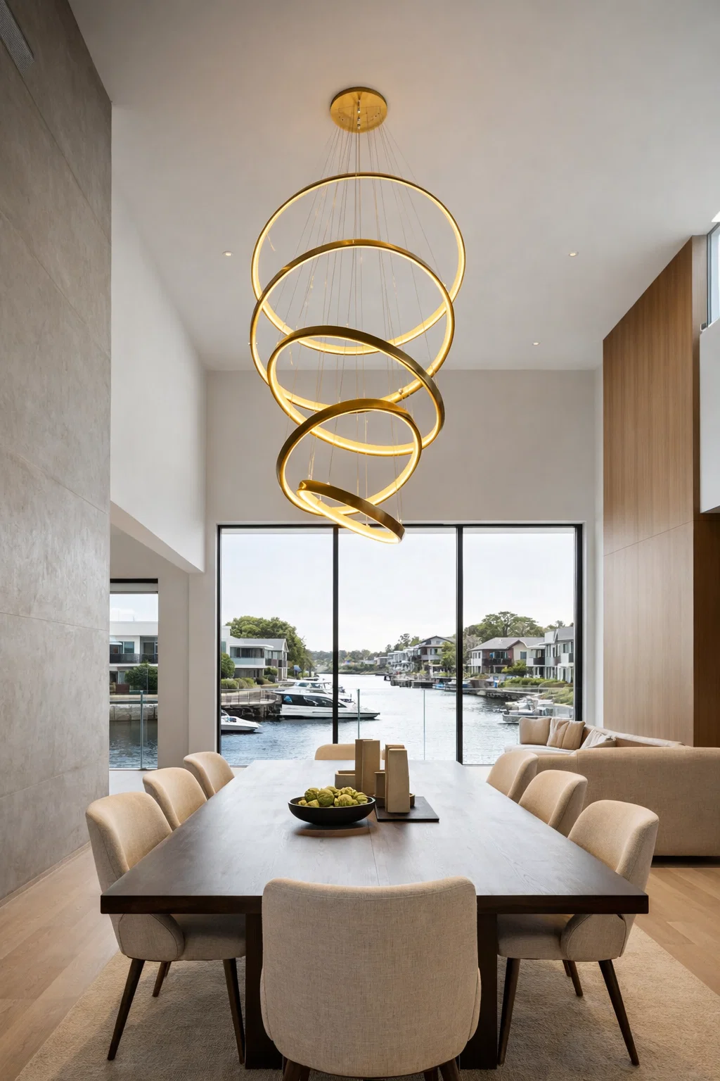 Pendant lamp Helisema 5 LED 3CCT BR Remote 2.4g