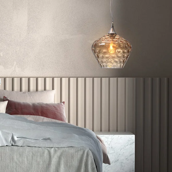 Pendant Light Zyla Glass Oval E27 D29 AM