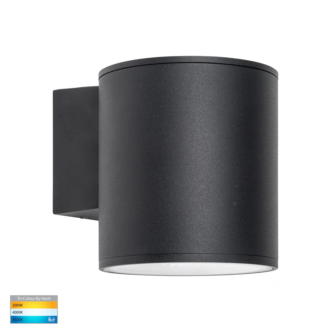 Wall light Porter 15w LED BLK Large Fixed Down HV3628T-BLK IP54