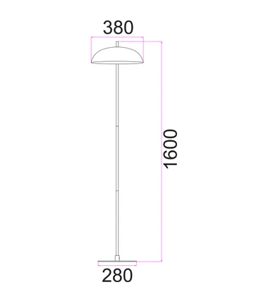 Floor lamp Paraguas 2E27  Floor lamp Paraguas 2E27