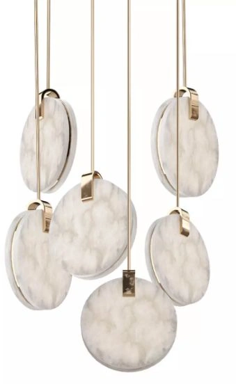 Pendant lamp Villastar P6 Alabaster Spanish Marble LED CCT Dim BRS