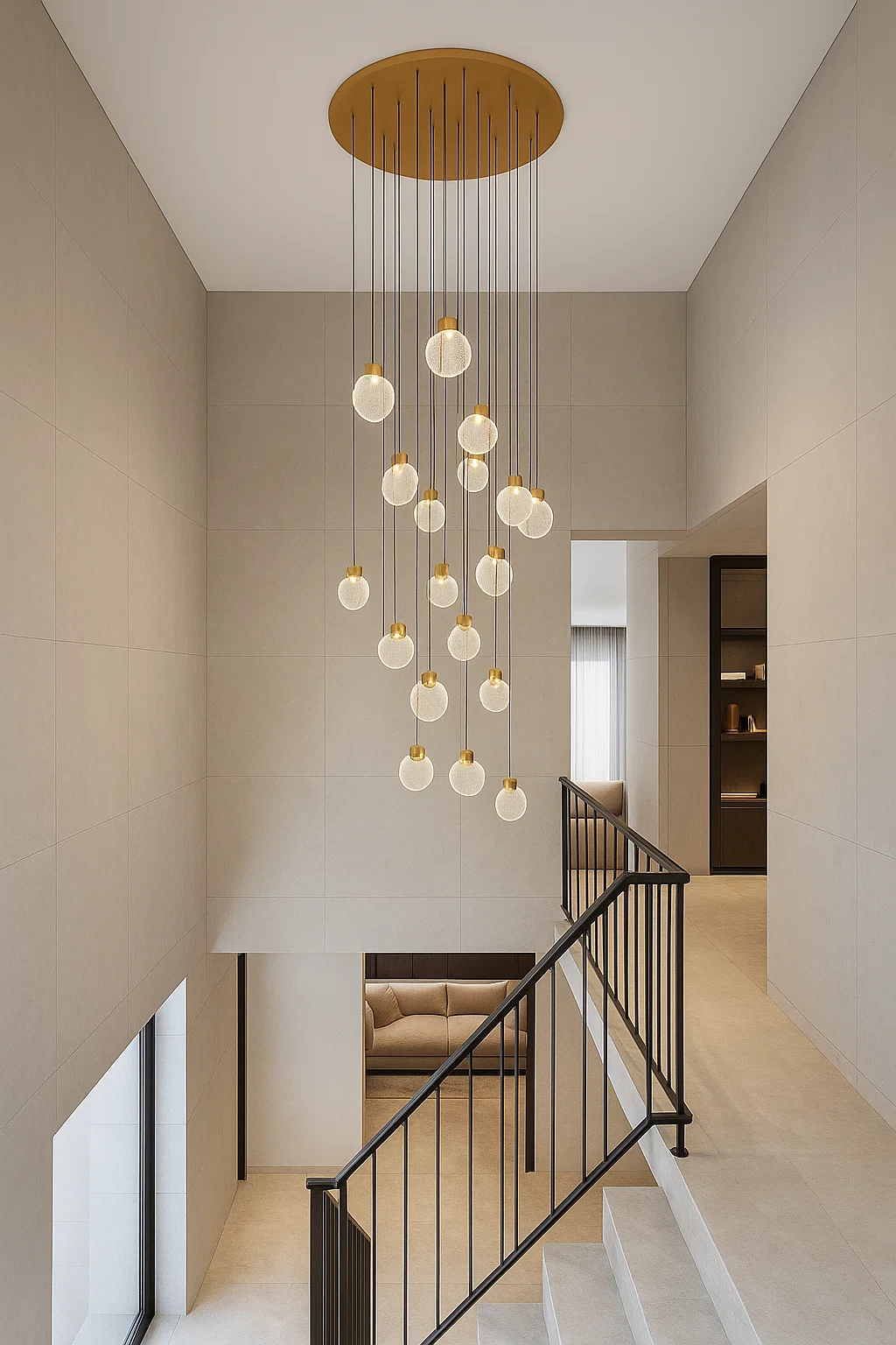 Pendant lamp Pavin LED D70 Satin gold Pendant lamp Pavin LED D70 Satin gold