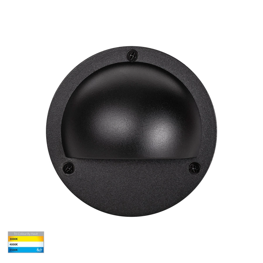 Step light Pinta Black with Eyelid HV2923T IP65