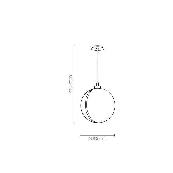 Pendant lamp Glow Marble Alabaster E27 BRS