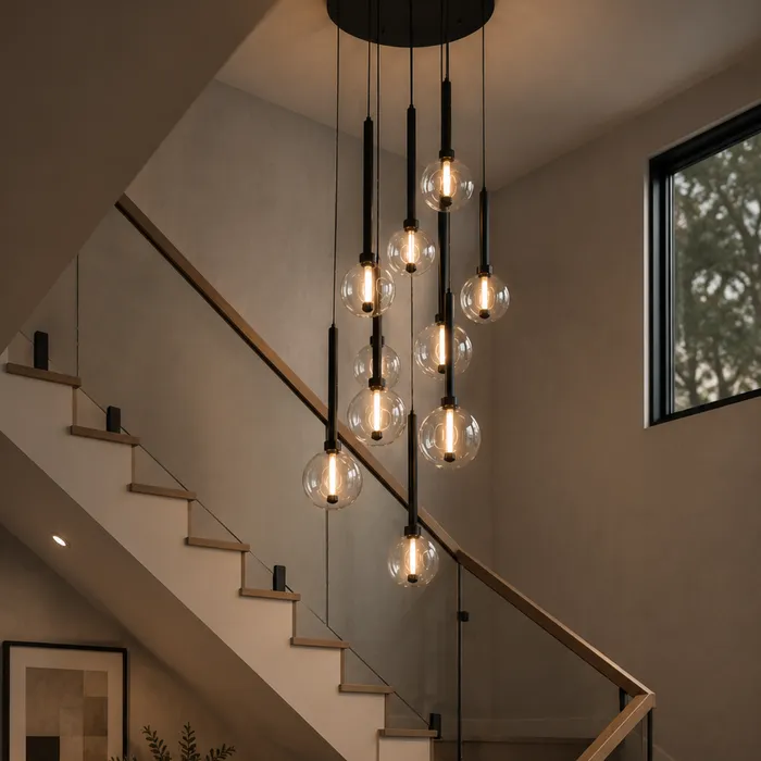 Pendant light Meteor 10 LED 45W BLK