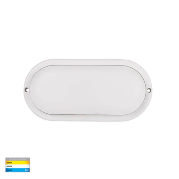 Wall or Ceiling light Muovi Oval HV3527T-WHT 7W TRI Colour Dimmable