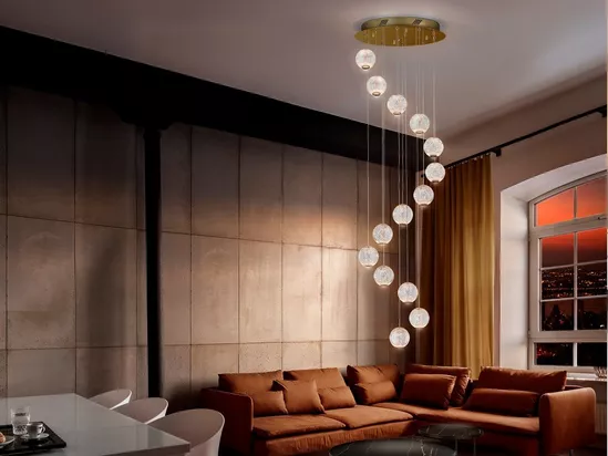 Langdon-8 Light LED Pendant Gold 3K Langdon-8 Light LED Pendant Gold 3K