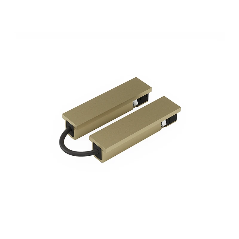 Surface track MUSE vertical corner connector 48V Brass