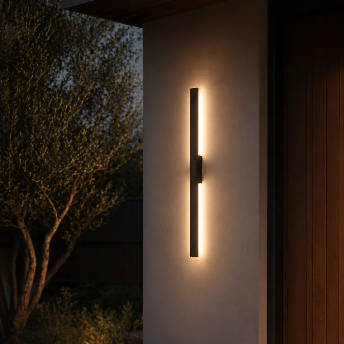 Wall light SHADOW EXTERNAL 60cm BLK
