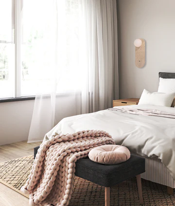 Wall Light POI1 Oblong Travertine Base G9