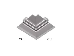 Recessed track horizontal corner Z1000-24.SR.HC.BK 24V