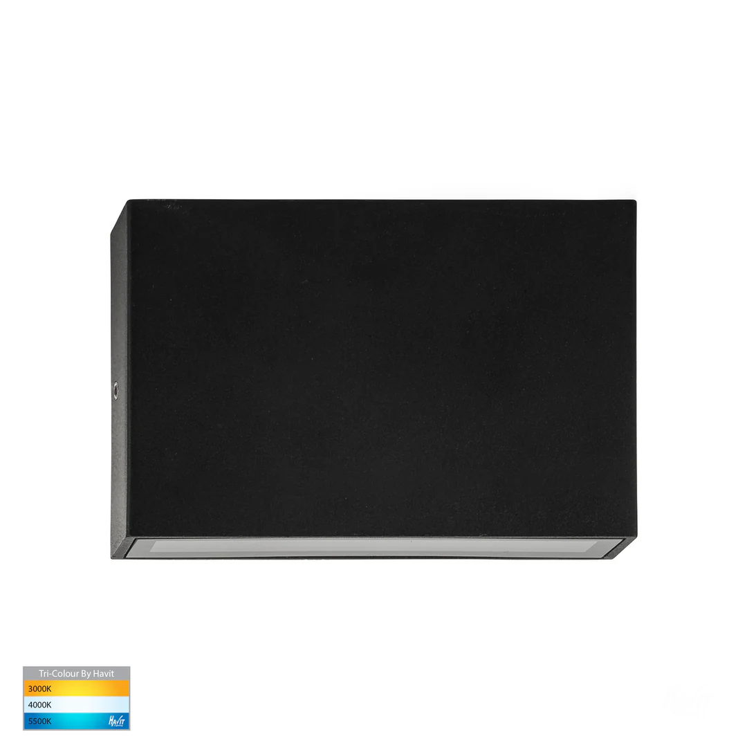 Wall light Essil BLK Fixed Down LED HV3645T-BLK IP65