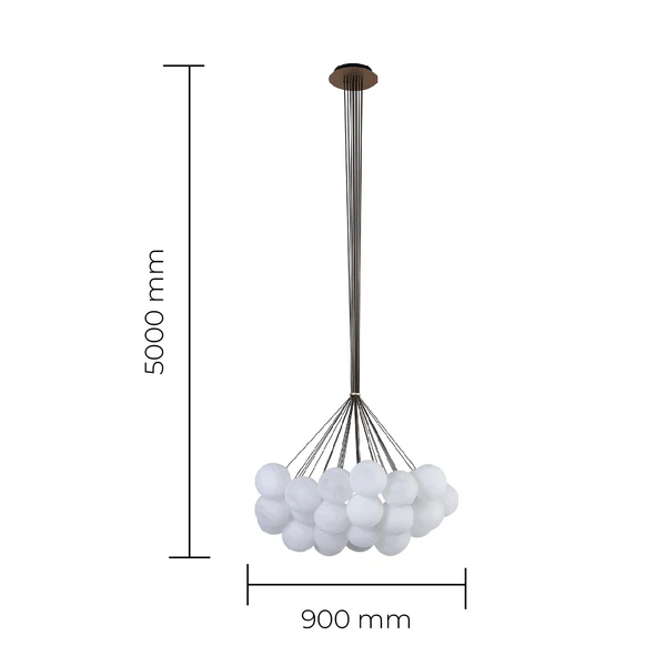 Pendant lamp Solara 37 G9 Marble style