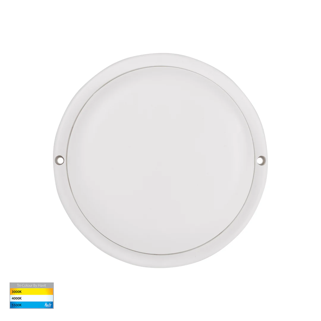 Wall or Ceiling light Muovi HV3525T-WHT 12W TRI Colour Dimmable