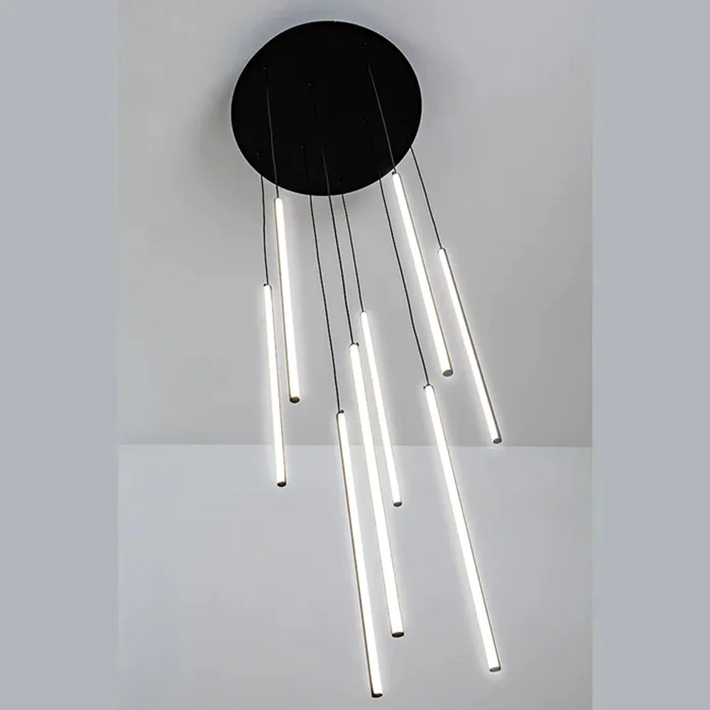 Pendant lamp Centric 8 Light Drop Black 3 CCT Pendant lamp Centric 8 Light Drop Black 3 CCT