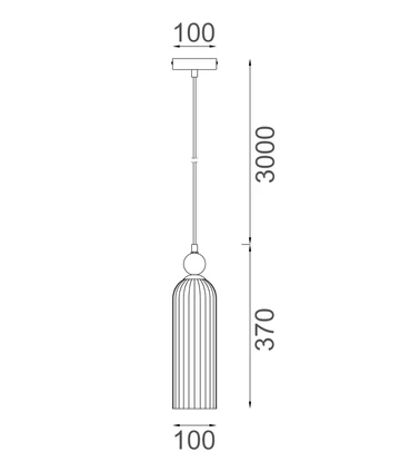 Pendant lamp Flauta E14 40W BRS Pendant lamp Flauta E14 40W BRS