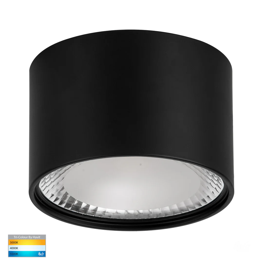 Surface downlight Nella BLK 3CCT LED 12W IP54 Surface downlight Nella BLK 3CCT LED 12W IP54