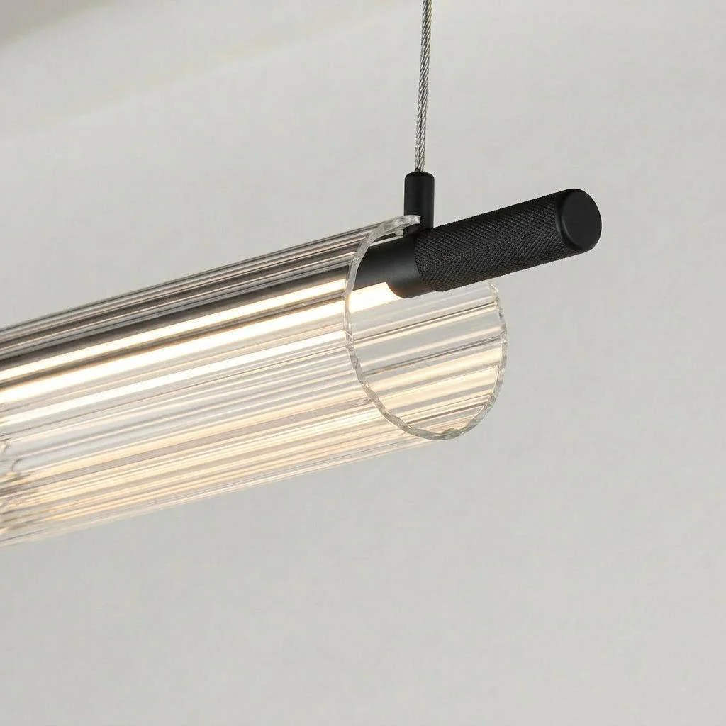 Pendant lamp Flute Glass L180 3CCT LED BL