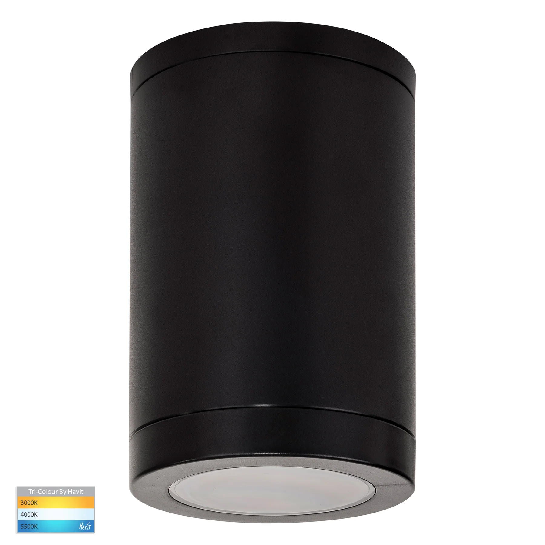 Surface downlight Lexan 9in1 3-5-7W 3CCT GU10 LED BLK